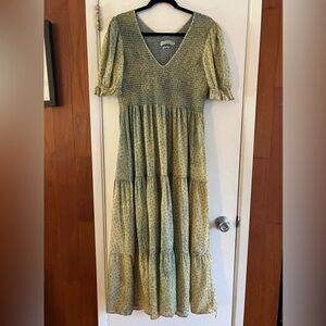 Christy Dawn Smocked Midi Dress